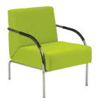 SPA 1 chrom, látka SUE S 34 - látka hráškově zelená